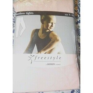 New girls Danskin Freestyle footless dance tights size 7-10